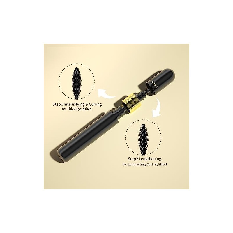 Máscara De Pestañas Vibely 2 En 1 Lash Cosmetics 4D