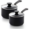 Cook N Home Nonstick Sauce Pan Set 1Qt and 2Qt,