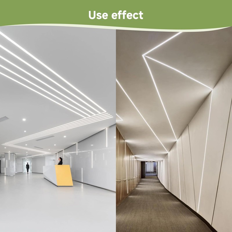 YeaLunong Plaster-in LED Channel Recessed Drywall Aluminum Strip Light Track