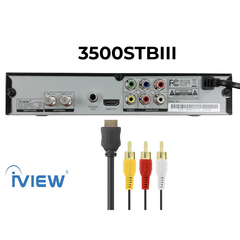 IVIEW-3500STB III, ATSC Digital Converter Box with Recording and Media