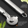 3Pcs Cactus Peeler Tool, Stainless Steel Cactus Peeling Spoon Long