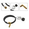KEESHA 5 Feet propane hose QCC1 Regulator, 90 Degree Elbow