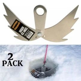 Digger Anchor Ice Angel Ice Anchor Portable Fish House Shanty Anchor Tie Down (2 Pack)