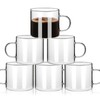 5 OZ Espresso Cups with Handle, Clear Espresso Shot Glass