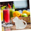 Ciieeo 2Pcs Ceramic Animal Shaped Milk Jug Cute for Sauces