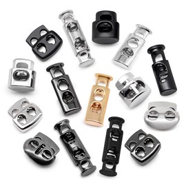 Jamsinmu Mate Cord Stopper Band Clamp Cord for Jacket Sportswear Backpack Rubber Cord Stopper Quick Release Laces Cord Clamp, 8 styles