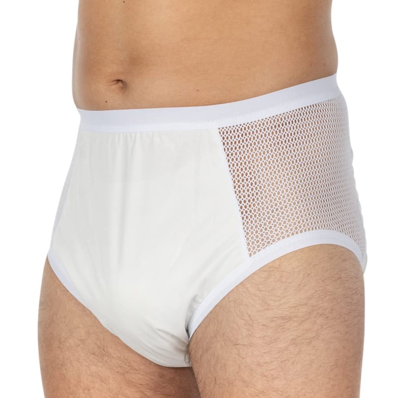 Suprima 1-215-000 Unisex Polyurethane Incontinence Briefs Size 10 White