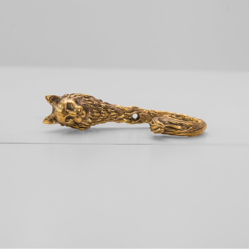 TUTURA LUTSS Maine Coon Cat Wall Hook – Solid Brass
