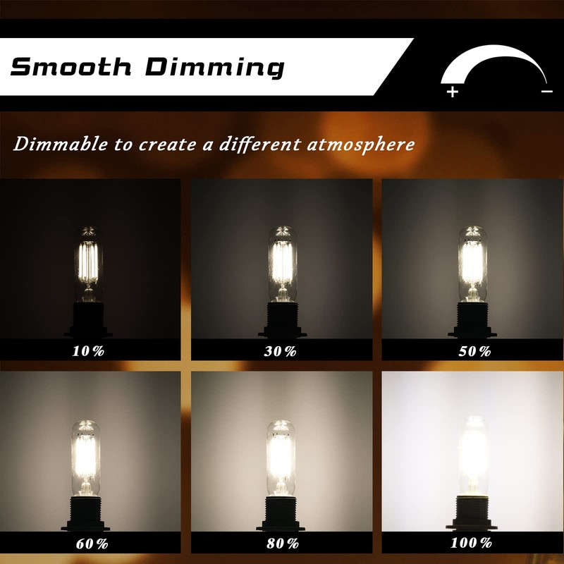 CREATE BRIGHT E12 Dimmable LED Bulb 80W Equivalent Small Candelabra