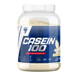 Trec Nutrition Casein 100 Eiweiß Protein Kasein Antikataboles Langzeitprotein Protein BCAA Glutamin Proteinshake Bodybuilding 600g (Vanilla - Vanille)