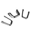 3pcs Carbon Fiber Texture Steering Wheel Decoration Molding Trim Fit