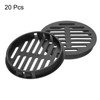 sourcing map 20Pcs 80mm/3.1in Air Vents Circular Soffit Vents, Black