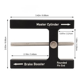 Brake Adjustment Tool Aluminium Alloy Brake Booster Master Cylinder Push Rod for Brake Booster with Adjustable Pin
