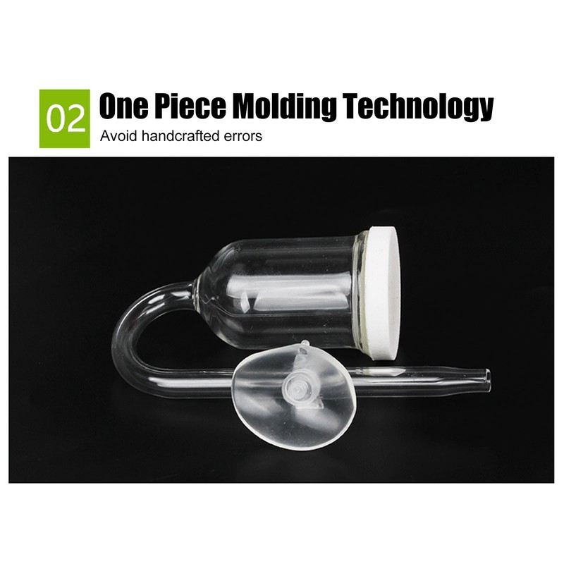 Aquarium Bubble Diffuser Prevent Clogging Transparent Glass Fish Tank Air