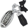 Simocky Key Fob Cover with Diamond Keychain Car Key Shell