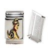 Sexy Sparkles Dog with Spots Italian Link Bracelet Charm