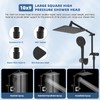 All Metal Rain Shower Head, 10” High Pressure Rainfall Shower