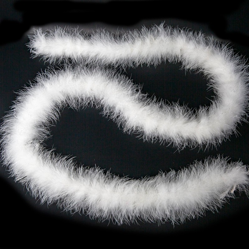 YCHTEWY-Elegant Turkey & Marabou Feather Boa - Glamorous 2-Yard Accessory
