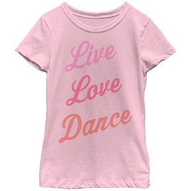 Fifth Sun Big Girls' Dance Inspired Graphic T-Shirt, Pink Tri Color, X-Large/14-16