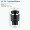 VIILOCK 10pcs Push to Connect Cap Plug Fitting, 1/4” Tube