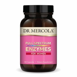 Dr. Mercola, Full Spectrum Enzymes for Women Dietary Supplement, 90 Servings (90 Capsules), Provides Digestive Support, non GMO, Soy Free, Gluten Free