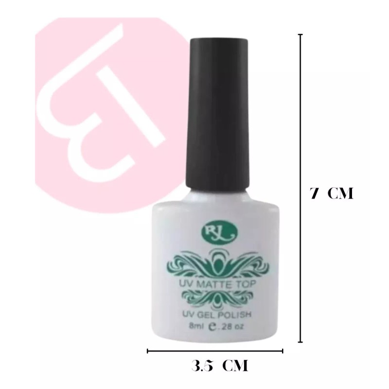 Rj Top Matte Para Gel Semipermanente De 8 Ml Uv