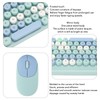 Wireless Keyboard and Mouse Retro Colorful Round Keycap 86 Keys