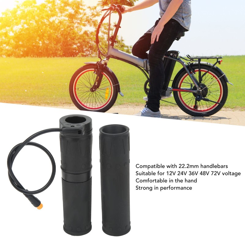 Topyond Electric Bike Twist Grip, Full Twist Throttle for Ebike