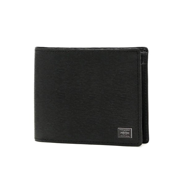 [ポーター] 二つ折り財布 カレント ブラック