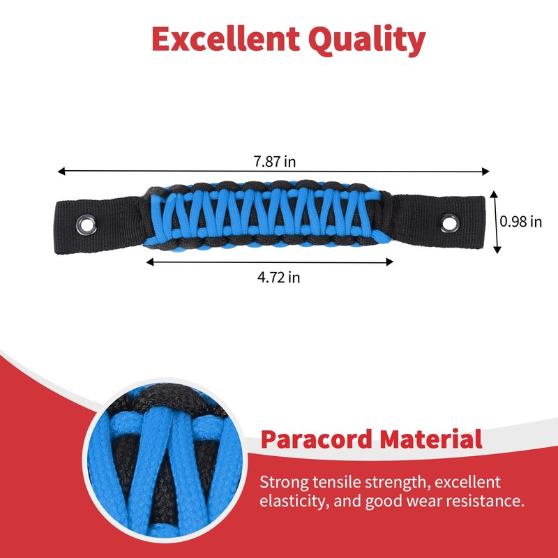 Linskip Grab Handle Rear Window Grip Handle for 2018-2025 Jeep