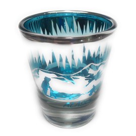 Alaska Mountain Dog Mushing Souvenir Shot Glass
