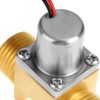 DC 4.5V 1/2" Water Flow Pulse Electromagnetic Valve Brass Solenoid