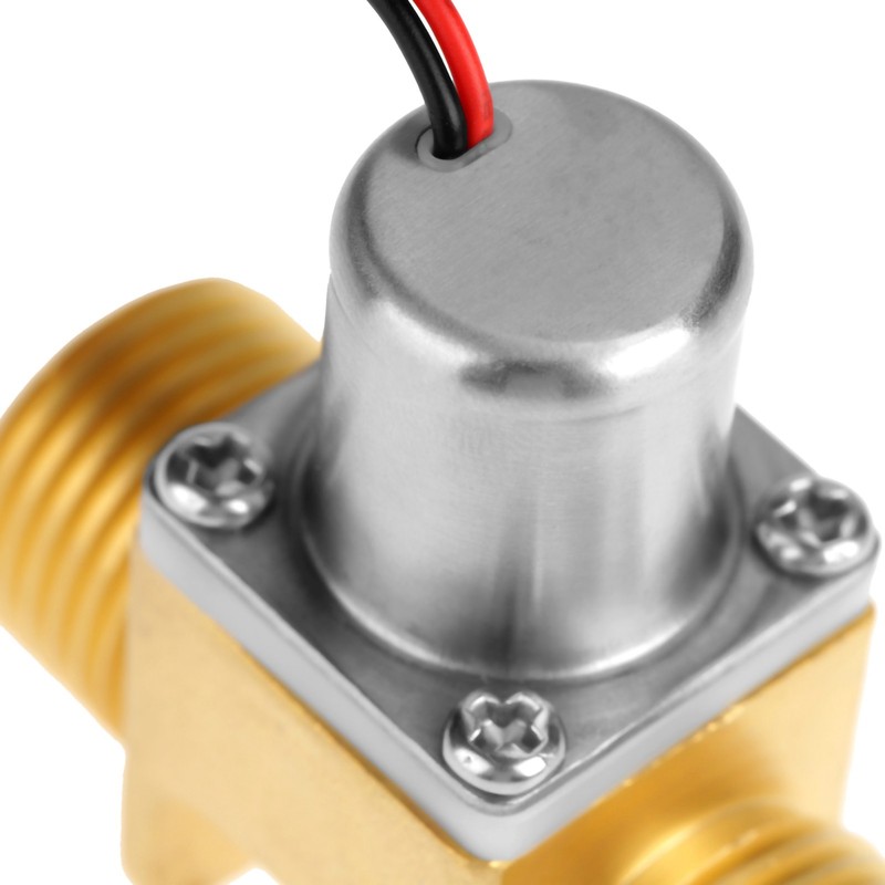 DC 4.5V 1/2" Water Flow Pulse Electromagnetic Valve Brass Solenoid