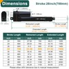 JQDML 28 Inch Stroke Linear Actuator 12V Heavy Duty 440lbs/2000N