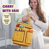 Durable Knitting Bag Organizer Canvas Crochet Accessories & Supplies Organizer