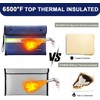Upgraded Fireproof Money Bag,10 Layers of Heat Insulated Materials,6500°F Fireproof