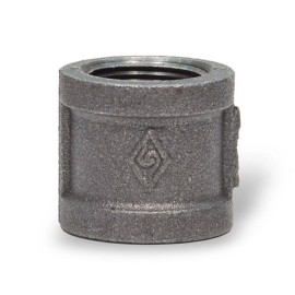 Jinan 1" BLACK MALLEABLE IRON STRAIGHT COUPLING fitting pipe npt