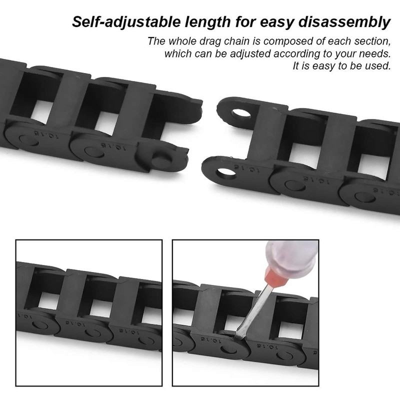Fyearfly Drag Chain, 10 mm x 15 mm, 3.3 Feet
