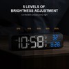 LED Digital Alarm Clock for Bedroom Electronic Clock with Thermometer