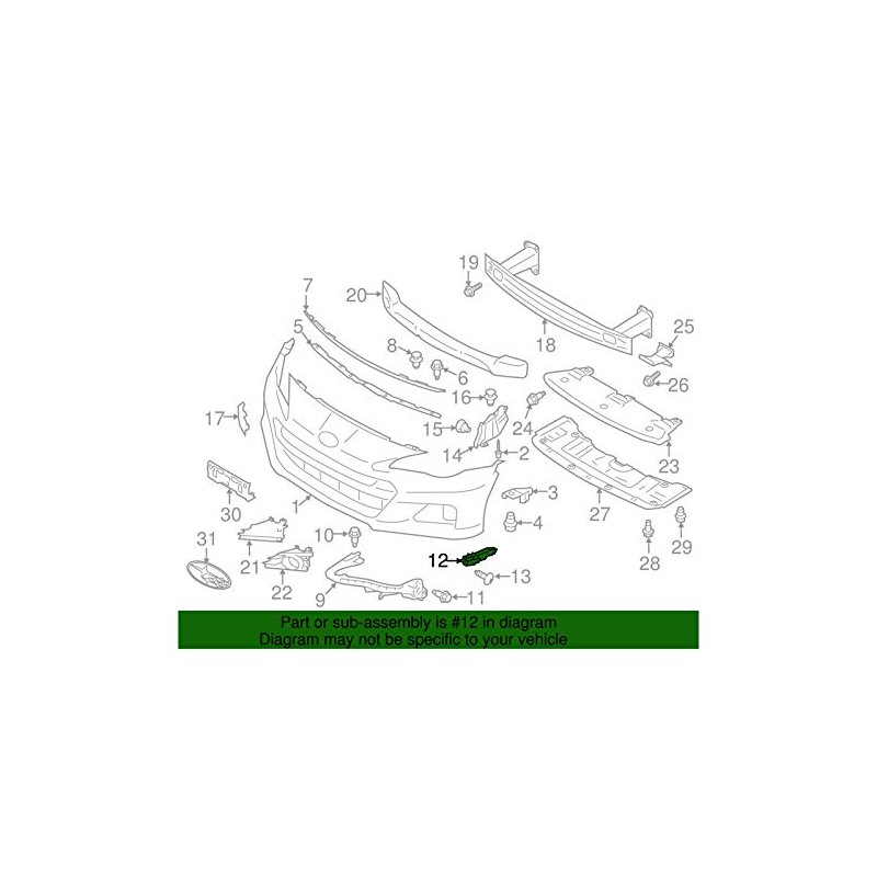 Subaru Bumper Bracket - 57707CA050