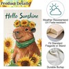 IsegMind Capybara Garden Flag Hello Sunshine Garden Flags, Cute Puppy