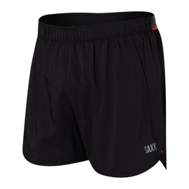 SAXX Underwear Co. Hightail 2N1 Run Short 5" with Built-in Pouch Support - Shorts for Men, Small (Black)