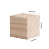 HOZEON 60 PCS 2 Inches Wooden Cubes, Natural Unfinished Wood