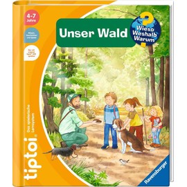 Ravensburger tiptoi® Book Komm mit in Forest Animals Animal World Map Countries, Continents