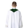 IvyRobes Unisex Adults Overlay Clergy Stole Plain Solid Emerald Church