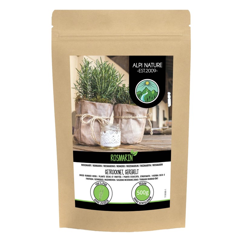 Rosemary dried (500g, 1.1 lb), 100% pure and natural for