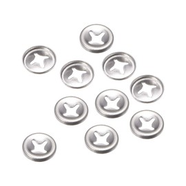 sourcing map M3 Washer 2.5mm I.D. 10mm O.D. Internal Tooth Lock Washers Push-On Locking Speed Clip 304 Stainless Steel 10pcs