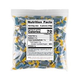 Bulk Blue Raspberry Hard Candy – 1.5lbs – Repackaged by Mima Mima – Made from Jolly Rancher Candy - Gluten Free Hard Treats Individually Wrapped Bag