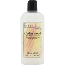 Eclectic Lady Liquid Pearl Body Wash - Cedarwood Essential Oil Scent 3-in-1 Use For Bubble Bath, Hand Soap & Body Wash, Phthalate-Free Cedarwood Essential Oil Fragrance, Handcrafted in USA (8 oz)