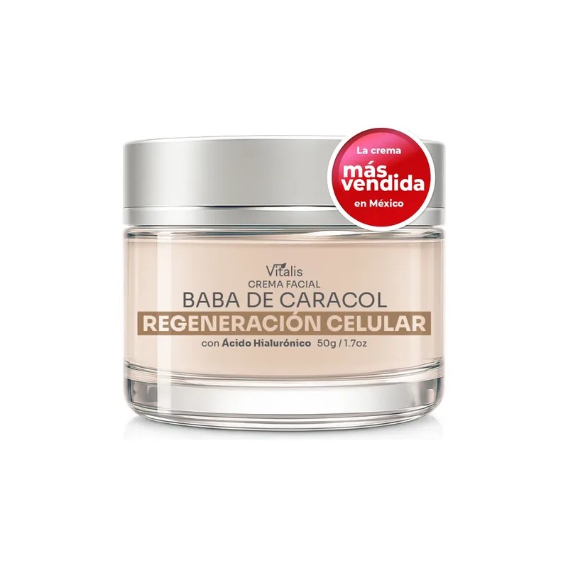 Crema Facial Baba De Caracol Vitalis Antiarrugas Y Manchas